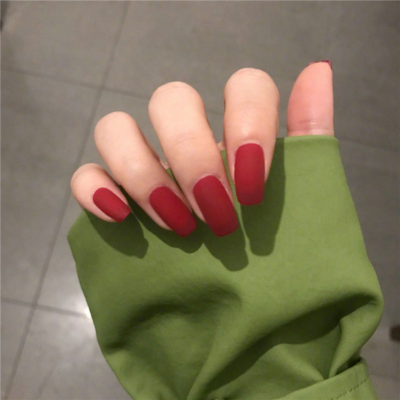 Finished manicure with false nails-1