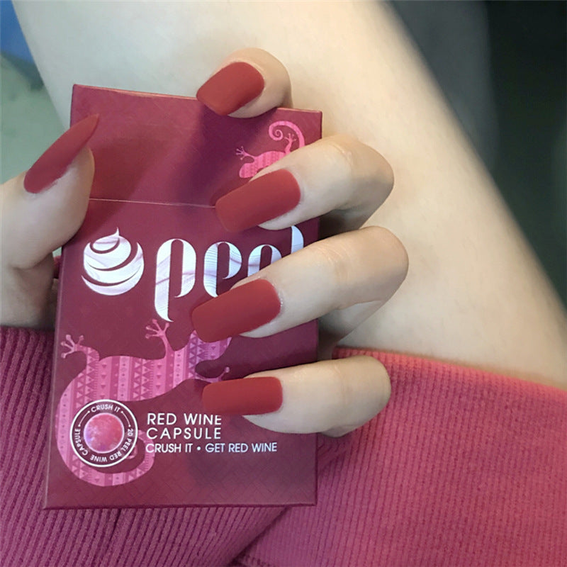 Finished manicure with false nails-2